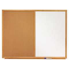 Quartet Combo Bulletin and Dry-Erase Whiteboard, 36"W x 24"L