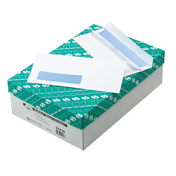 Quality Park #10 One Window Redi-Seal Envelope, White, 500 ct