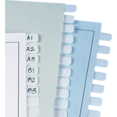 Redi-Tag Write-On Index Tabs, Permanent, 7/16" x 1", White, 104 ct