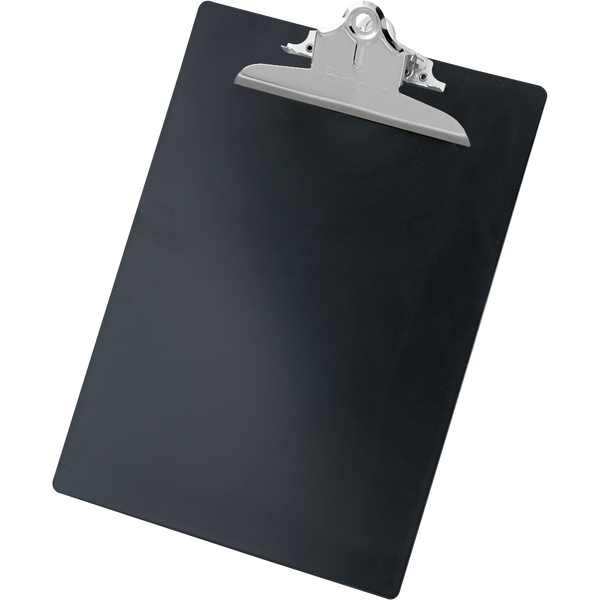 Saunders Recycled Plastic Clipboard, Black, 9"W x 13-1/4"L