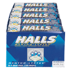 Halls Cough Drops, Mentho-Lyptus, 20 ct