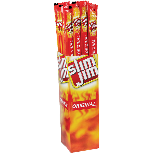 Slim Jim Smoked Snack Stick, Original, 0.97 oz, 24 ct