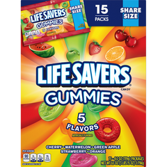 Life Savers Share Size Gummies, 5 Flavors, 4.2 oz, 15 ct