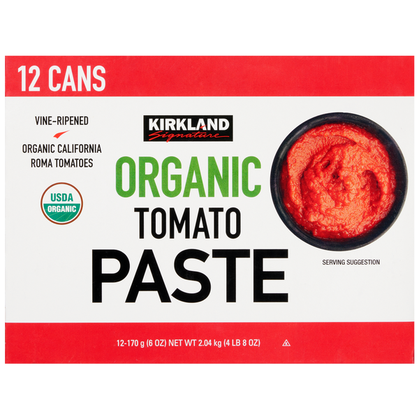 Kirkland Signature Organic Tomato Paste, 6 oz, 12 ct