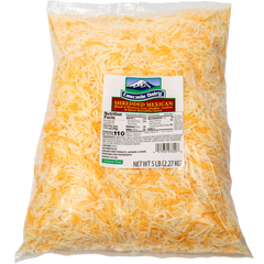 Cascade Dairy Mexican Four Cheese Blend, Shredded, 5 lbs