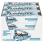 Trident White Sugar Free Gum, Wintergreen, 16 Pieces, 9 ct