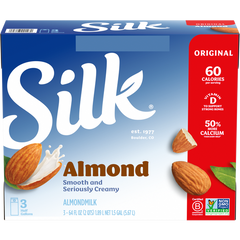 Silk Almond Milk, Original, 64 fl oz, 3 ct