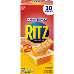 RITZ Crackers Handi-Snacks, Crackers 'N Cheesy Dip, 0.95 oz, 30 ct