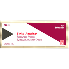 Schreiber Swiss-American Cheese, 120 Slices, 5 lbs