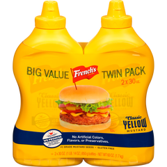 French's Classic Yellow Mustard, 30 oz, 2 ct