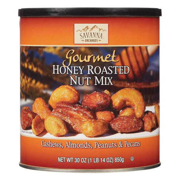 Savanna Orchards Gourmet Honey Roasted Nut Mix, 30 oz