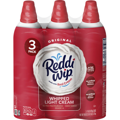 Reddi-wip Whipped Light Cream, Original, 15 oz, 3 ct