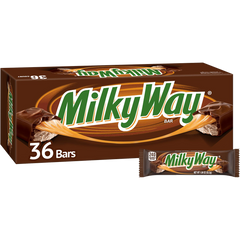 Milky Way Caramel Chocolate Candy Bar, Full Size, 1.84 oz, 36 ct