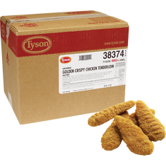 Tyson Red Label Golden Crispy Chicken Tenderloins, Uncooked, 10 lbs