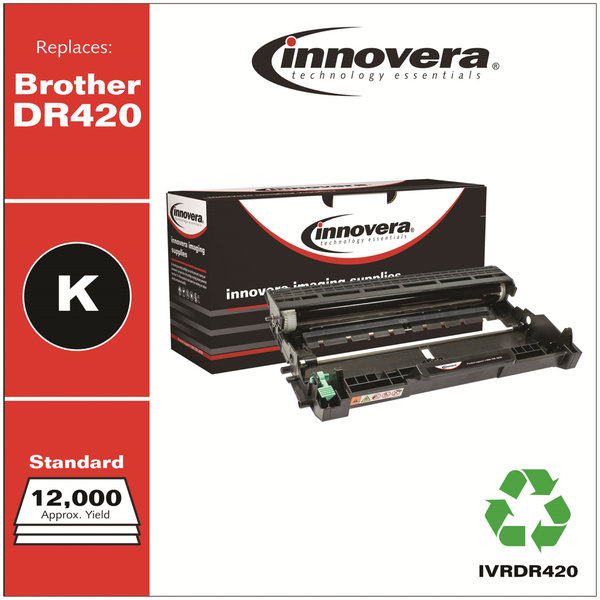 Innovera Remanufactured Brother DR420 Drum Unit, Black