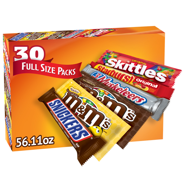 Mars Candy, Full Size, Variety Pack, 30 ct