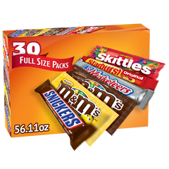 Mars Candy, Full Size, Variety Pack, 30 ct