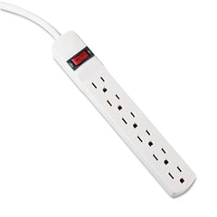 Innovera Power Strip, 6-Outlet, 15 ft Cord, Ivory