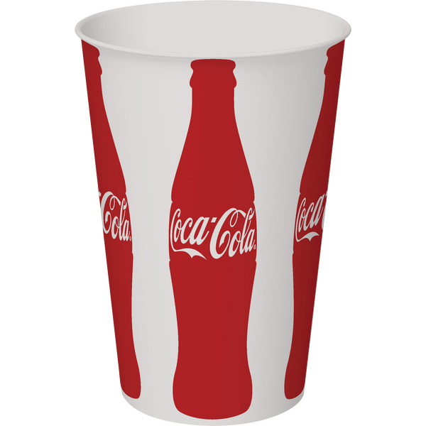 Graphic Packaging Coca-Cola Paper Cold Cups, 16 oz, 600 ct