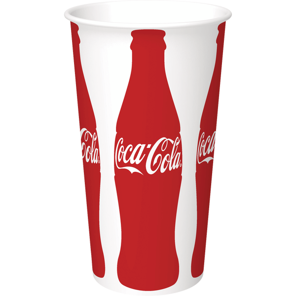 Graphic Packaging Coca-Cola Paper Cold Cups, 20 oz, 600 ct