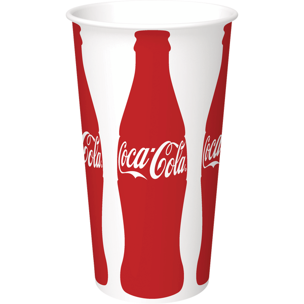 Graphic Packaging Coca-Cola Paper Cold Cups, 24 oz, 600 ct