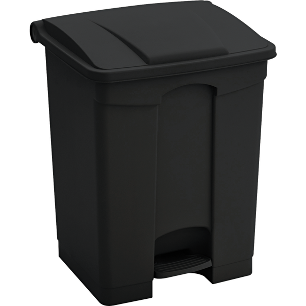 Safco Step-On Large Capacity Trash Can, 23 Gallon, Black