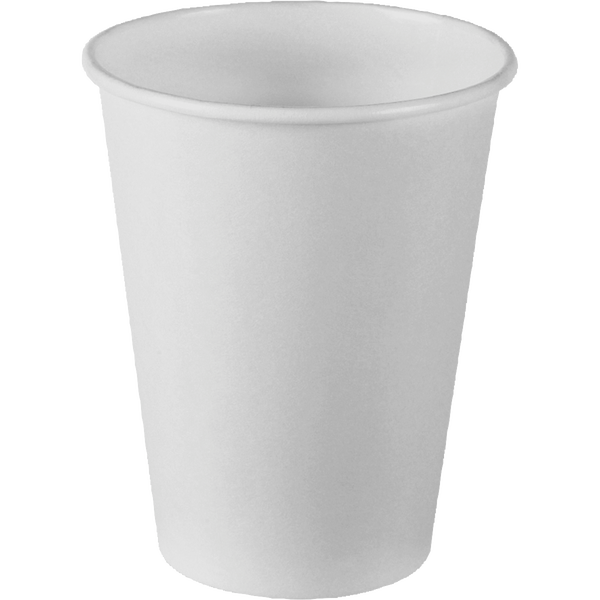 Graphic Packaging Paper Hot Cups, Carte Blanc White, 12 oz, 600 ct