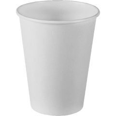 Graphic Packaging Paper Hot Cups, Carte Blanc White, 12 oz, 600 ct