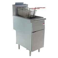 MoTak FF40NG Economy Gas Fryer- (1) 40 lb Vat, Floor Model, Natural Gas