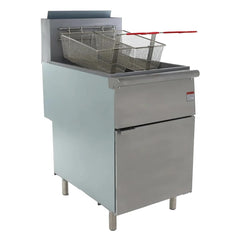 MoTak FF70NG Economy Gas Fryer- (1) 70 lb Vat, Floor Model, Natural Gas