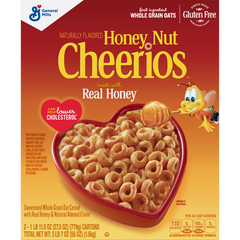 Cheerios Cereal, Honey Nut, 27.5 oz, 2 ct