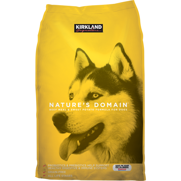 Kirkland Signature Nature's Domain Dog Food, Beef & Sweet Potato, 35 lbs