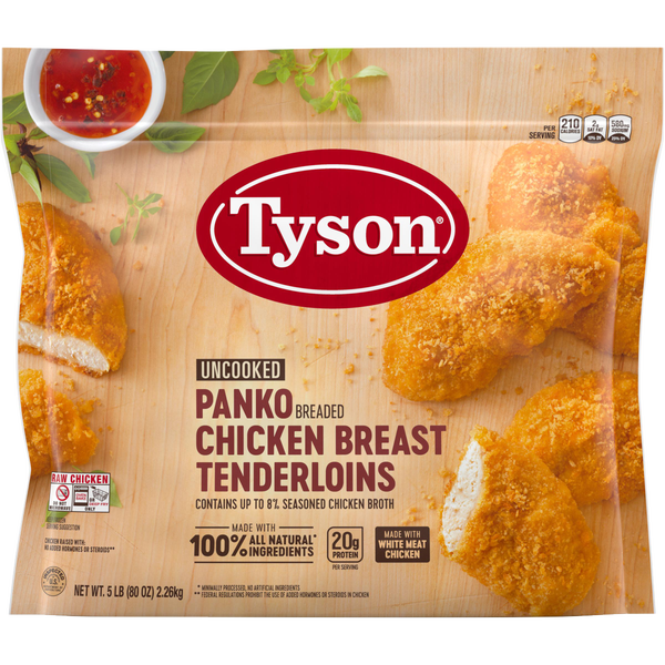 Tyson Panko Breaded Chicken Breast Tenderloins, 5 lbs