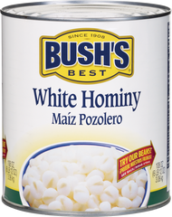 Bush's Best White Hominy, #10 can, 6 lbs 15 oz