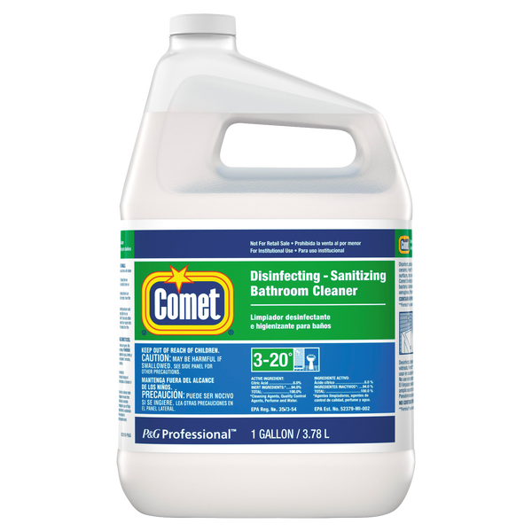 Comet Pro Line Disinfecting-Sanitizing Bathroom Cleaner, 1 Gallon, 3 ct