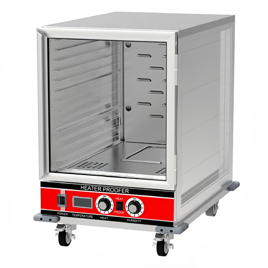 MoTak MHP-H-N-C Half Height Non-Insulated Mobile Heated Proofing Cabinet w/ (14) Pan Capacity, 120v