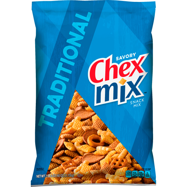 Chex Mix Snack Mix, Traditional, 40 oz