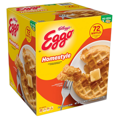 Eggo Waffles, Homestyle, 72 ct