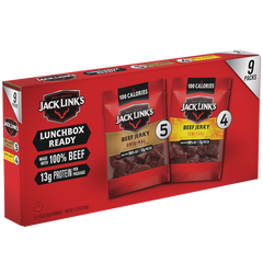 Jack Link's Beef Jerky, Variety Pack, 1.25 oz, 9 ct