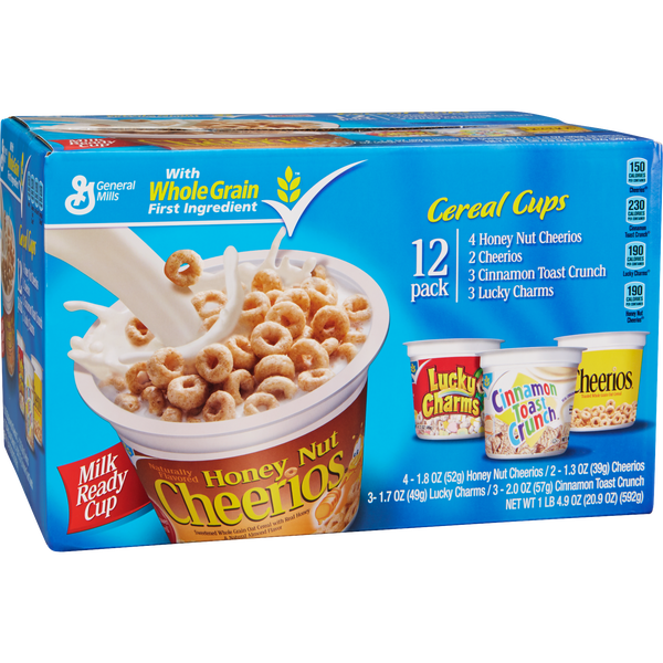 General Mills Cereal Cup, Variety Pack, 12 ct