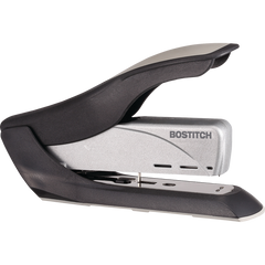 Bostitch Heavy-Duty Stapler, Spring-Powered, 65 Sheet Capacity, Black/Silver