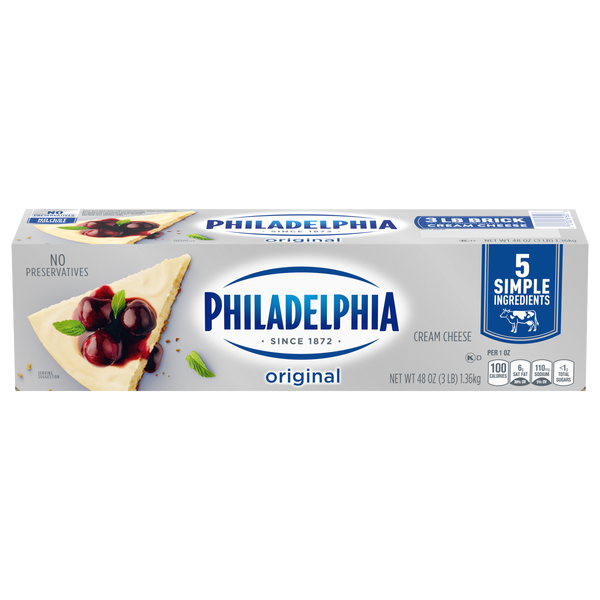 PHILADELPHIA Cream Cheese, Original, 48 oz