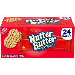 Nutter Butter Cookies, 1.9 oz, 24 ct