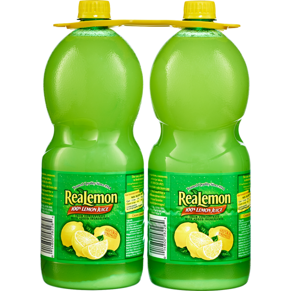 ReaLemon 100% Lemon Juice, 48 fl oz, 2 ct