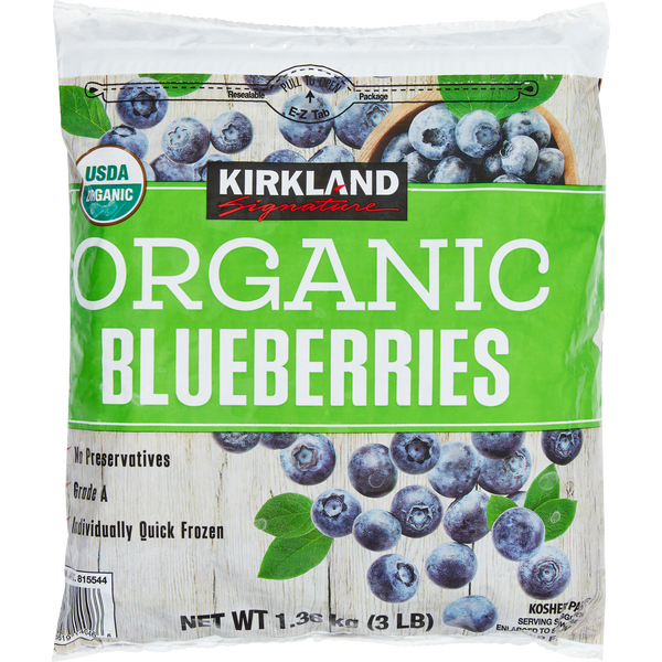 Kirkland Signature Organic Blueberries, 3 lbs