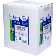 Forest Select Thermal Receipt Paper Rolls, White, 3-1/8" x 230', 48 Rolls