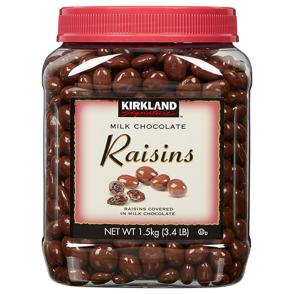 Kirkland Signature Milk Chocolate Covered Raisins, 54 oz