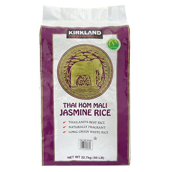 Kirkland Signature Thai Hom Mali Jasmine Rice, Long Grain, 50 lbs