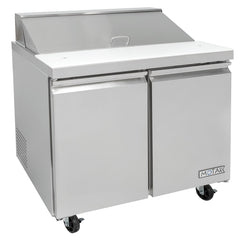 MoTak MST-36-X 36 1/4" Sandwich/Salad Prep Table w/ Refrigerated Base, 115v