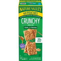 Nature Valley Crunchy Granola Bars, Oats 'n Honey, 1.49 oz, 49 ct